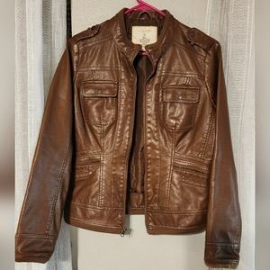 Faux Leather Jacket